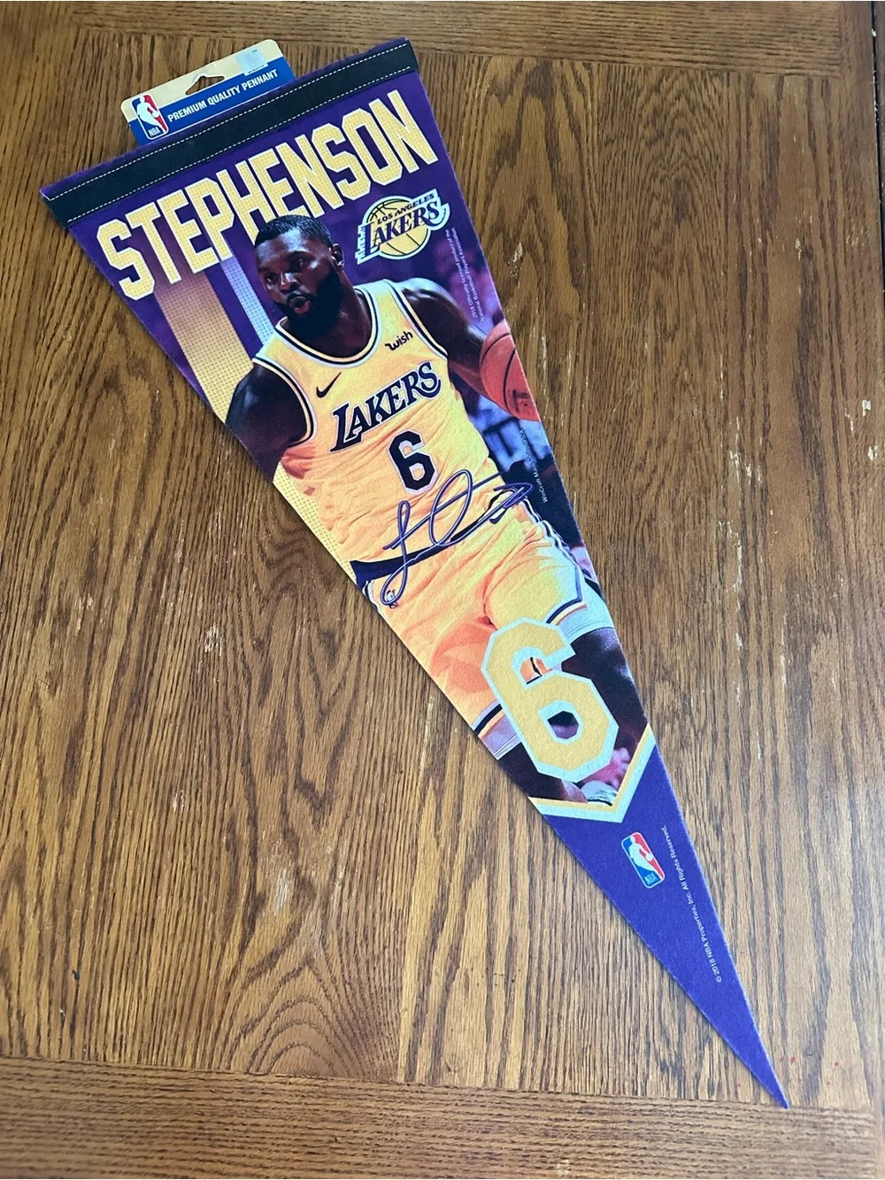 LA Laker Lance Stephenson  WinCraft Premium Pennant - NOS Mint Condition